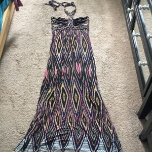 Sky dress. Floor length